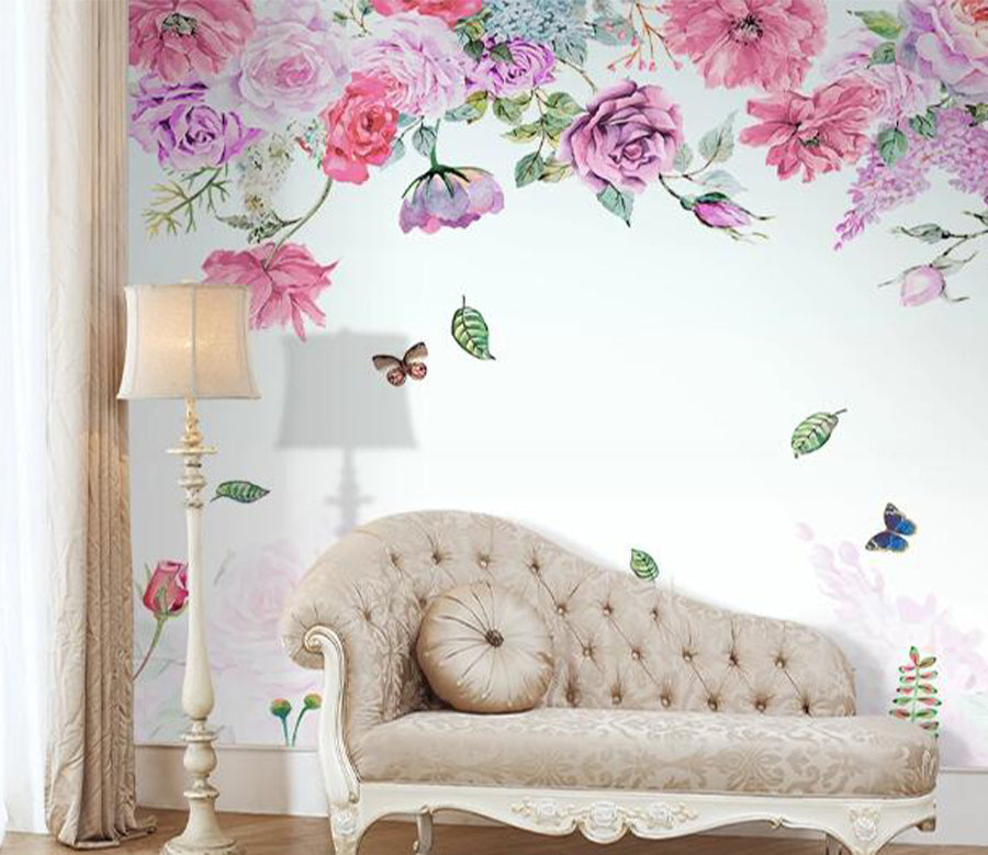 3D Fallen Leaves WC1465 Wall Murals