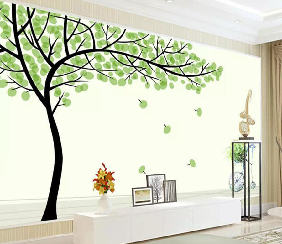 3D Leaves Falling WG491 Wall Murals