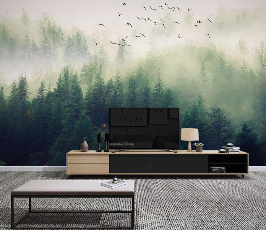 3D Forest Bird WG949 Wall Murals