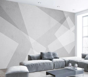 3D Gray Shape WC1792 Wall Murals