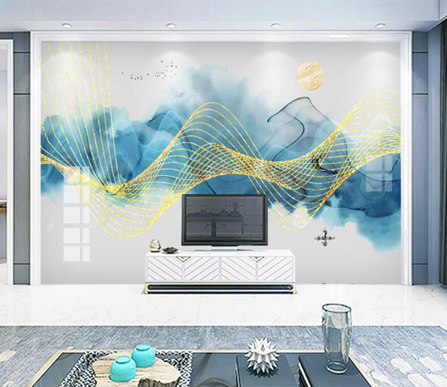 3D Blue Cloud WC1718 Wall Murals