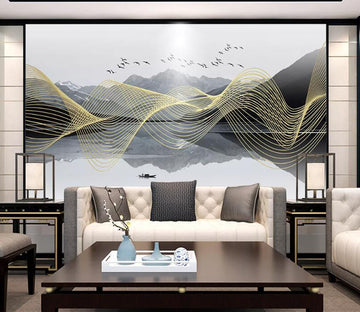 3D Forest Lake WC2115 Wall Murals