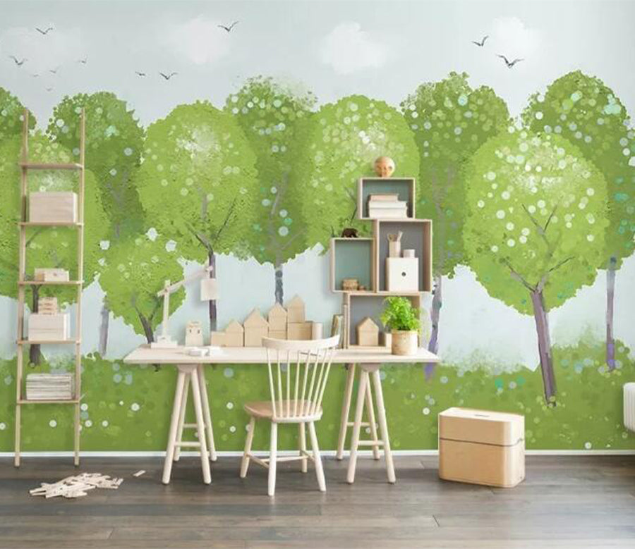 3D Forest Bird WG562 Wall Murals