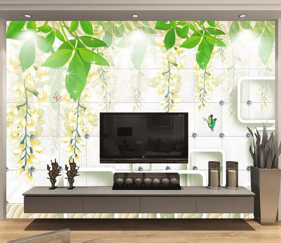 3D Butterfly Vine WG1248 Wall Murals