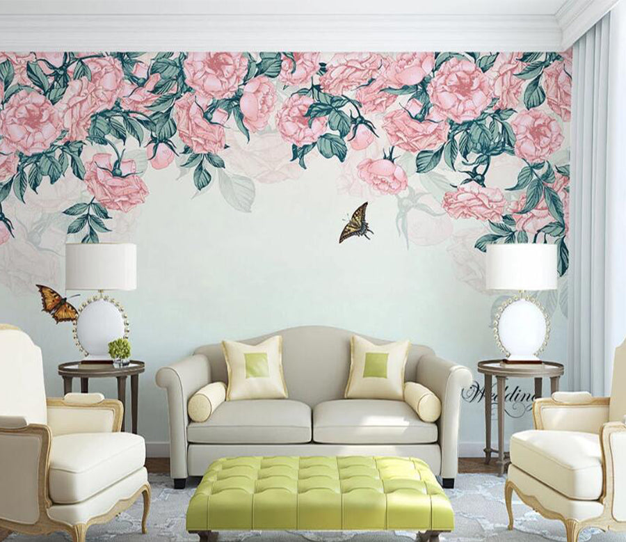 3D Lush Flower WC1613 Wall Murals