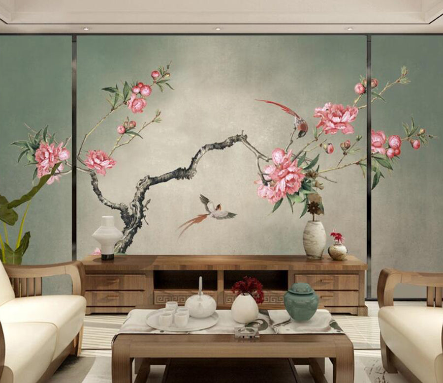 3D Plum Blossom WC2013 Wall Murals