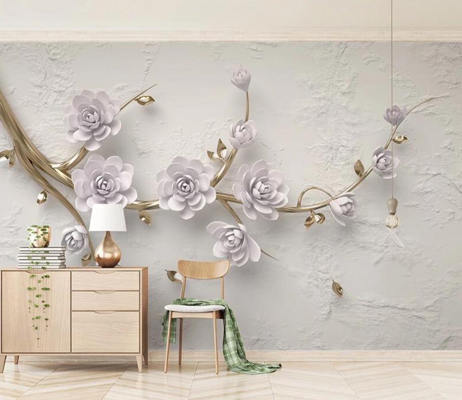 3D Swan Feather WC2571 Wall Murals