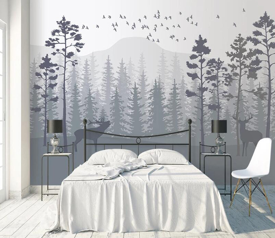 3D Cypress Forest WC2193 Wall Murals