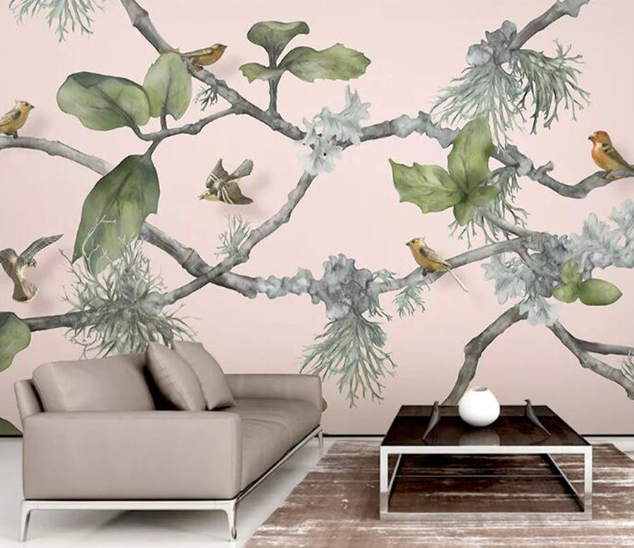 3D Green Leaf WG711 Wall Murals