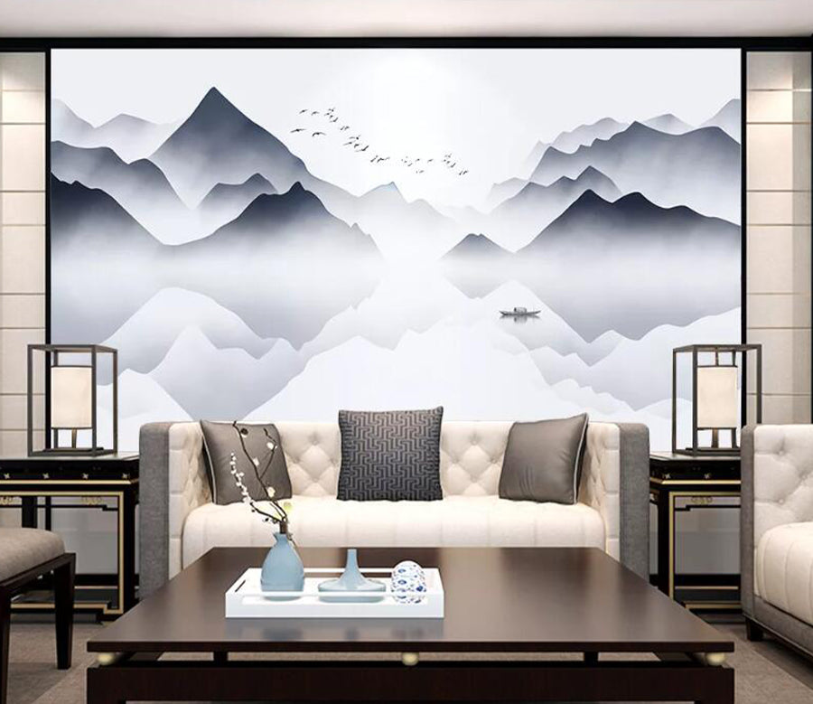 3D White Mountain WC1946 Wall Murals