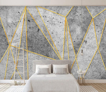 3D Gray Triangle WC1883 Wall Murals