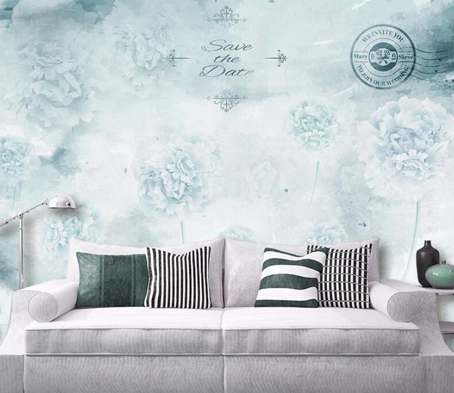 3D Hazy Flowers WC1630 Wall Murals