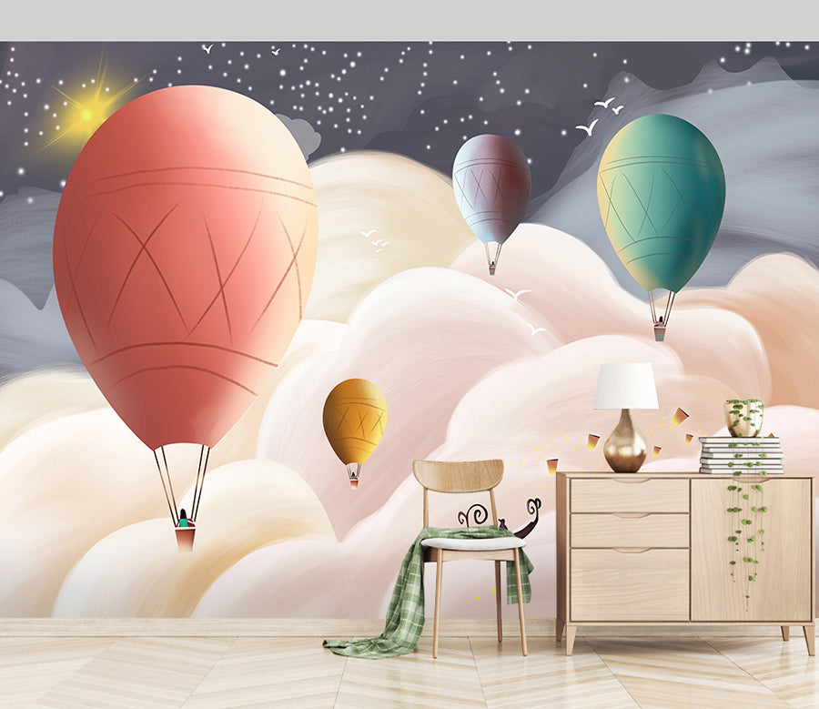 3D Hot Air Balloon WG412 Wall Murals