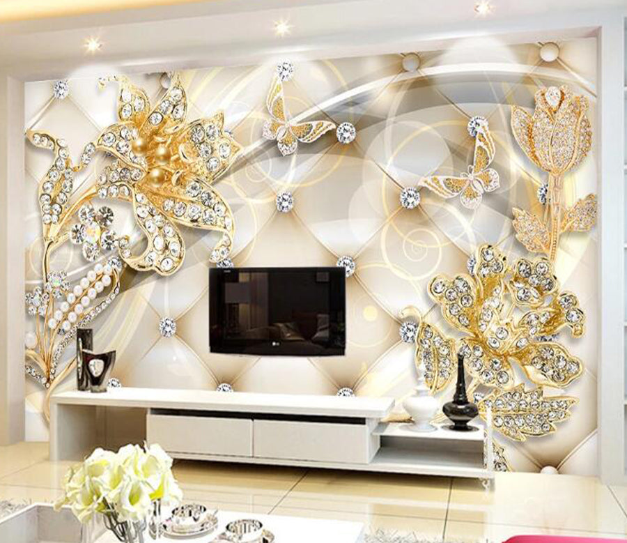 3D Shining Diamond WC1382 Wall Murals