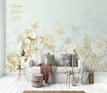 3D Blooming Rose WC2042 Wall Murals