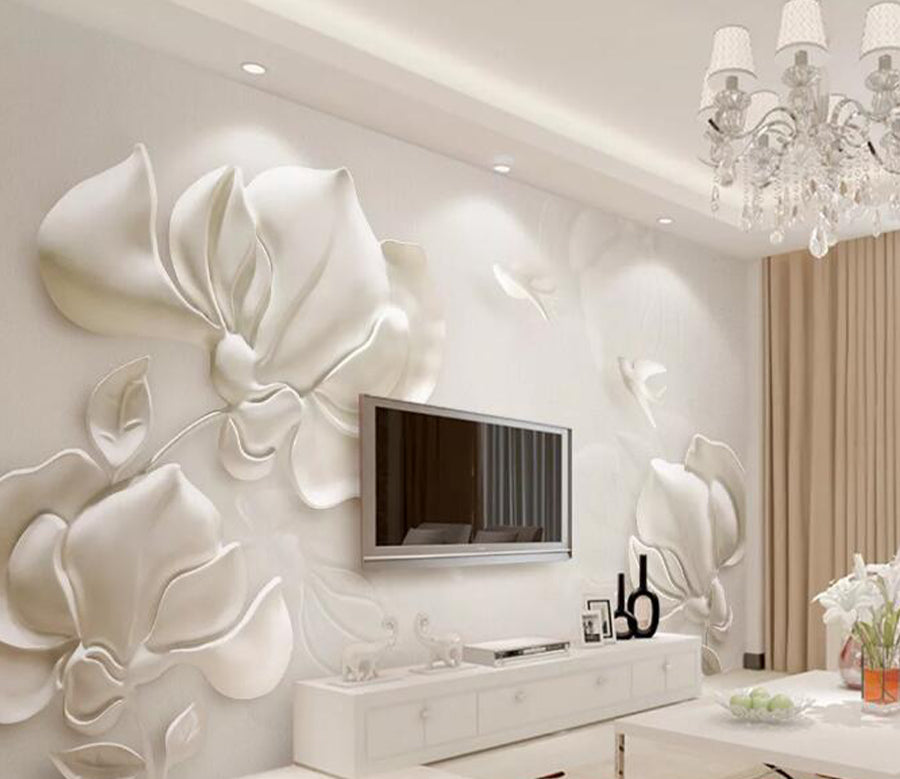 3D Embossed Bird WG713 Wall Murals