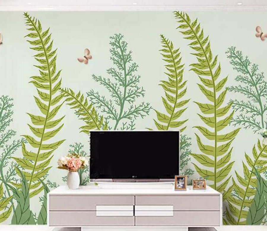 3D Grass Butterfly WG794 Wall Murals AJ Wallpaper