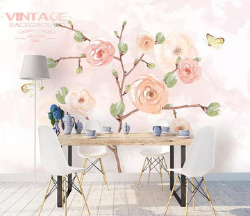 3D Fragrant Butterfly WC2038 Wall Murals