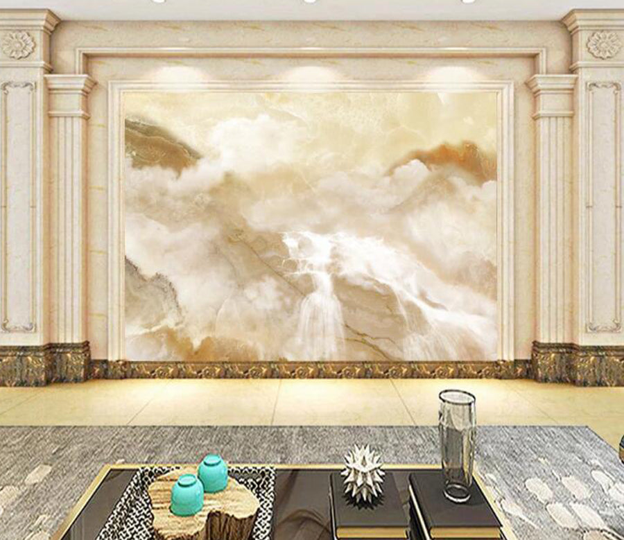 3D Sun Waterfall WC2460 Wall Murals