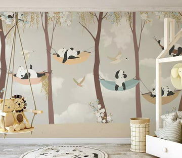 3D Panda Sleeping WG741 Wall Murals