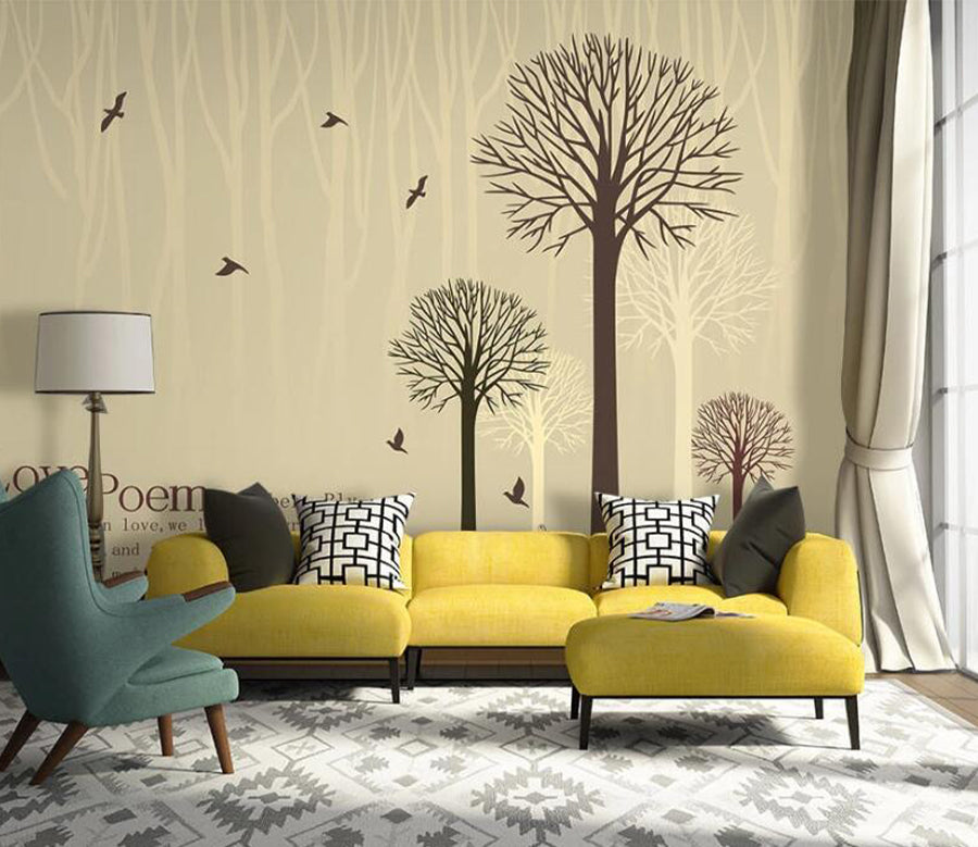 3D English Tree WC1591 Wall Murals