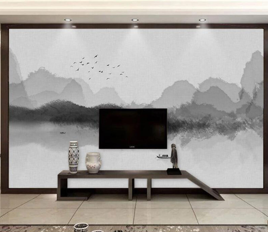 3D Cloud Mountain WC2495 Wall Murals