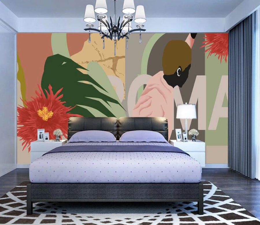 3D Man Flower WC2402 Wall Murals