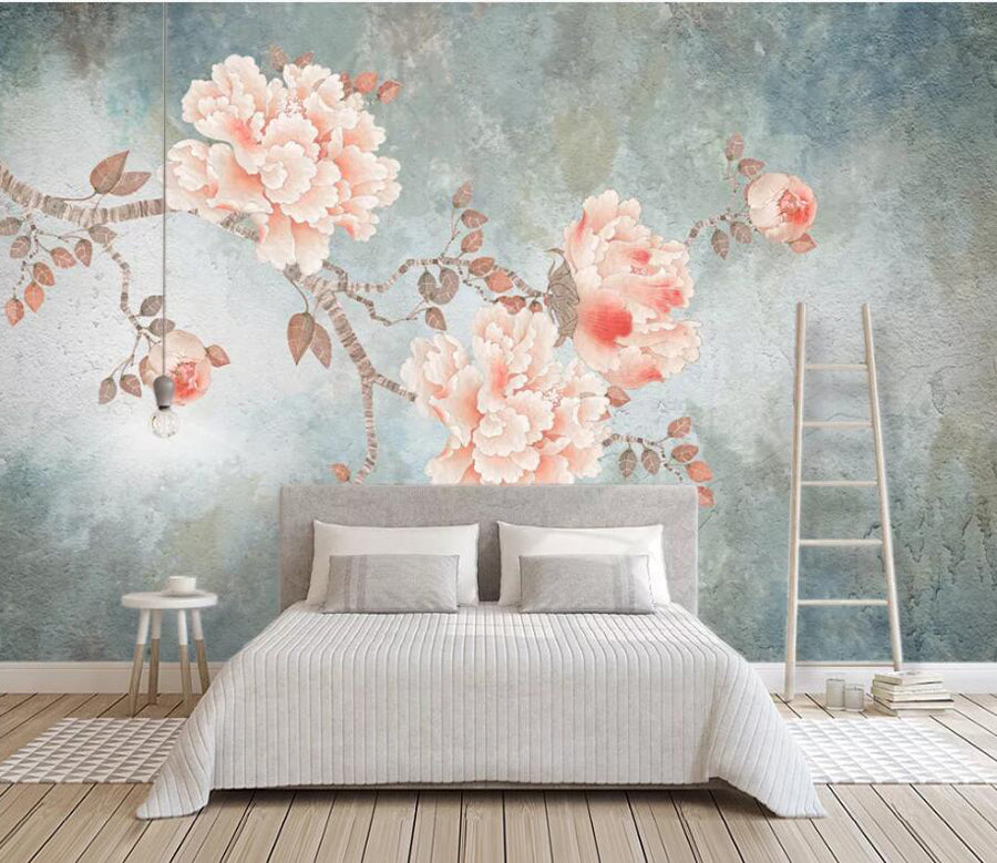 3D Pink Peony WG1019 Wall Murals