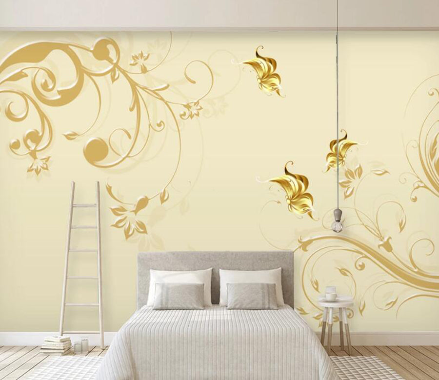 3D Goldfish Pattern WC1331 Wall Murals