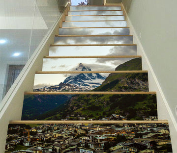 3D Mountain City 091 Stair Risers