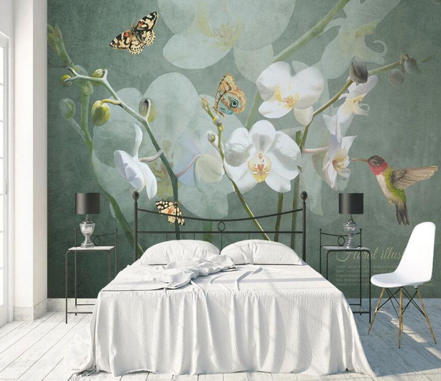 3D Butterfly Bird WC1538 Wall Murals