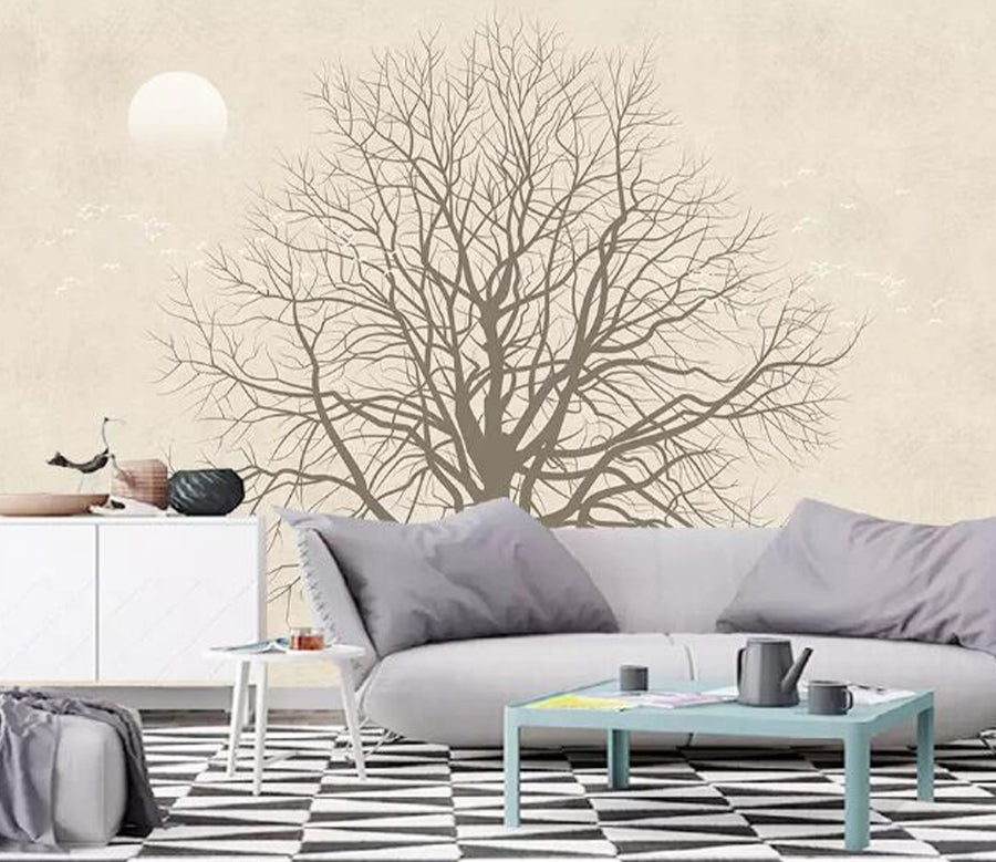 3D Moon Tree WG1021 Wall Murals