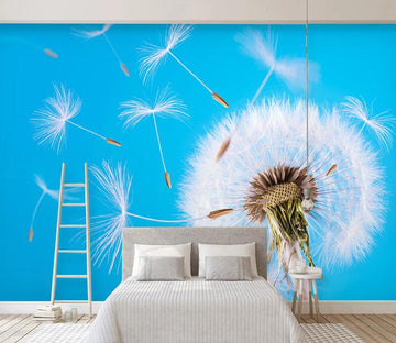 3D White Dandelion WC1993 Wall Murals