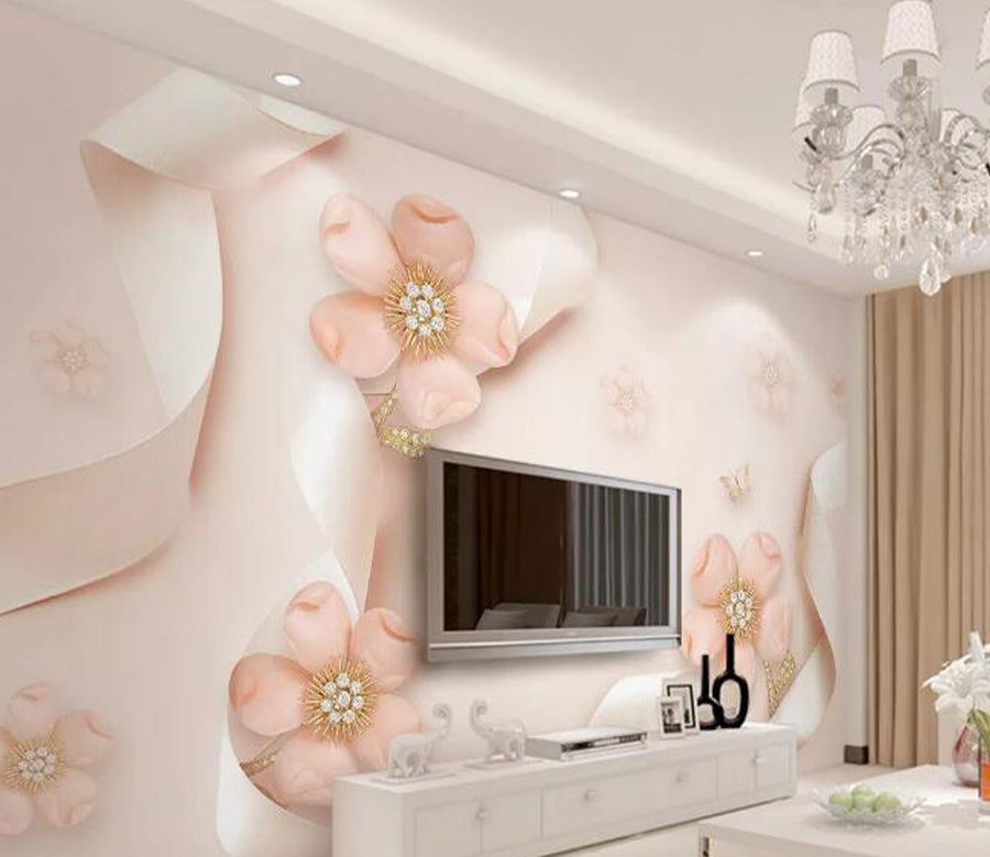 3D Bead Butterfly WG622 Wall Murals