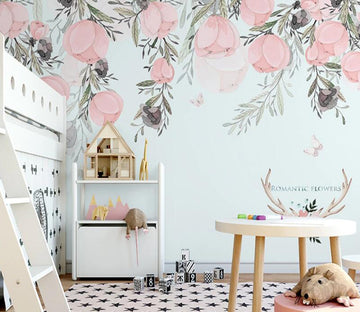 3D Pink Flower Bud WC2232 Wall Murals