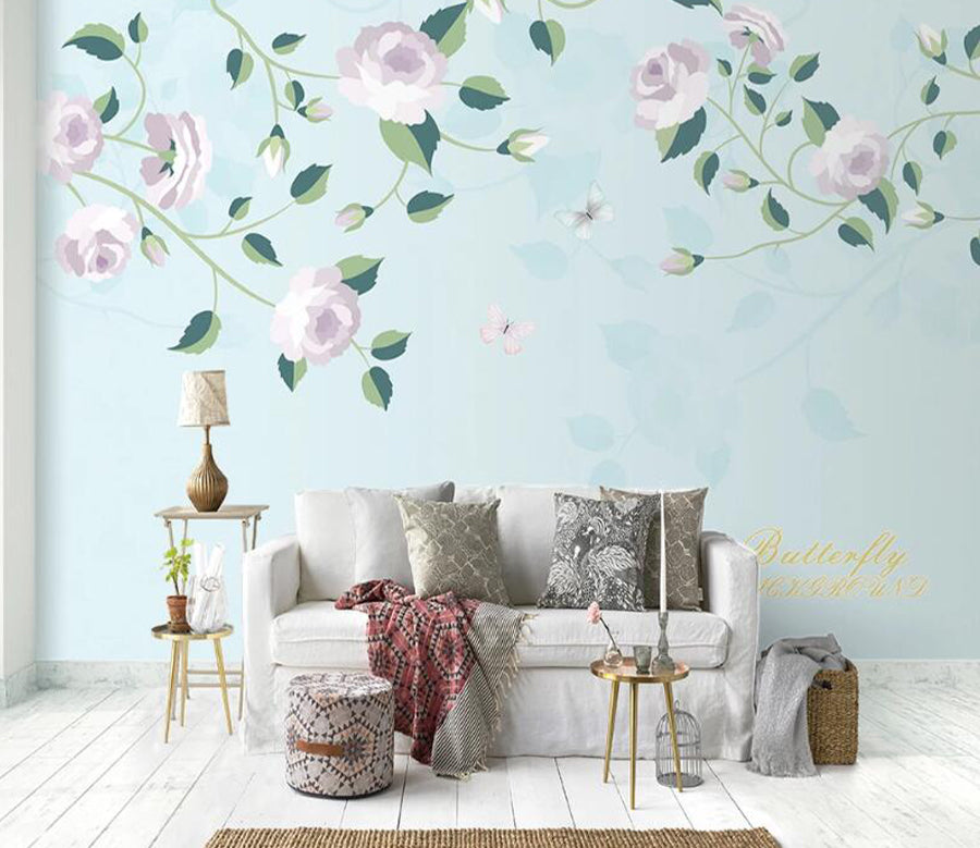 3D Painted Butterfly WC2072 Wall Murals