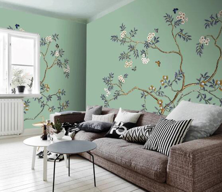 3D White Plum WC1326 Wall Murals