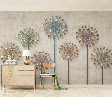 3D Colored Flower WC1994 Wall Murals