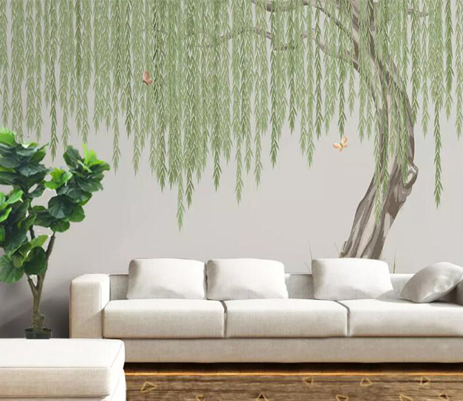 3D Willow Butterfly WG658 Wall Murals