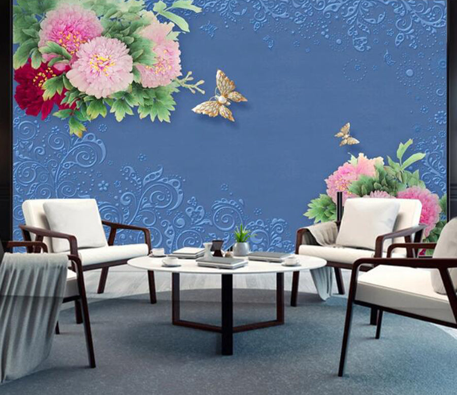 3D Lush Flower WC1759 Wall Murals