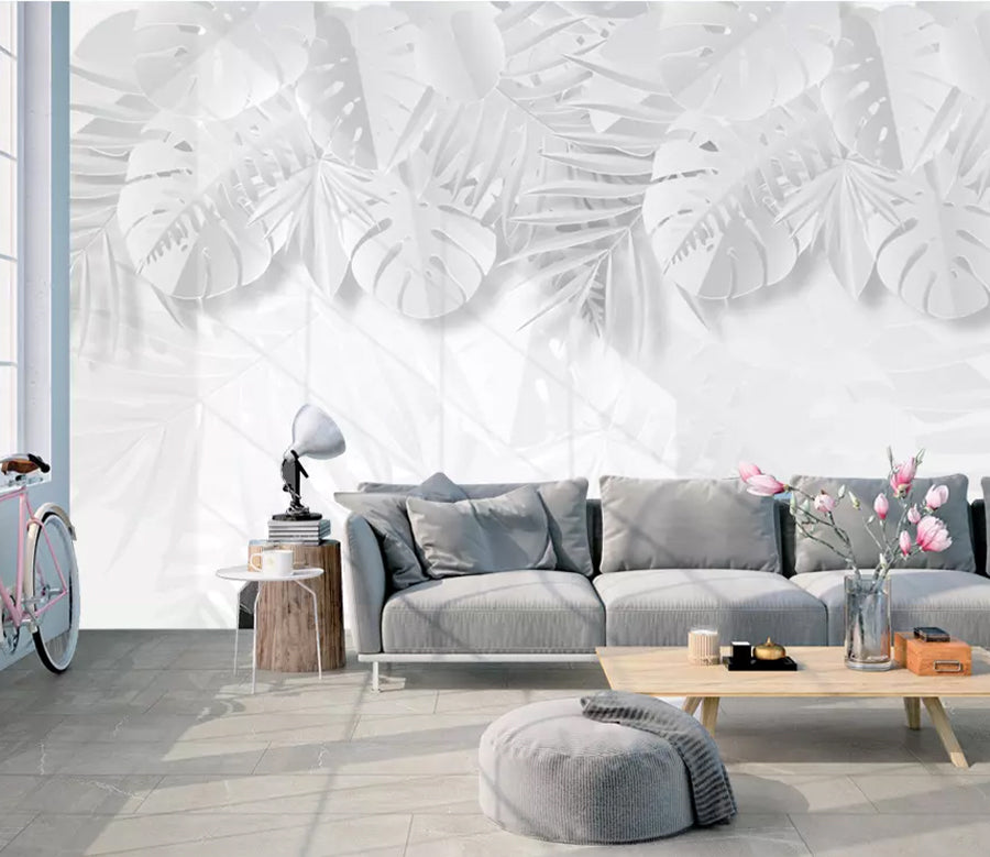 3D White Pattern WG1196 Wall Murals