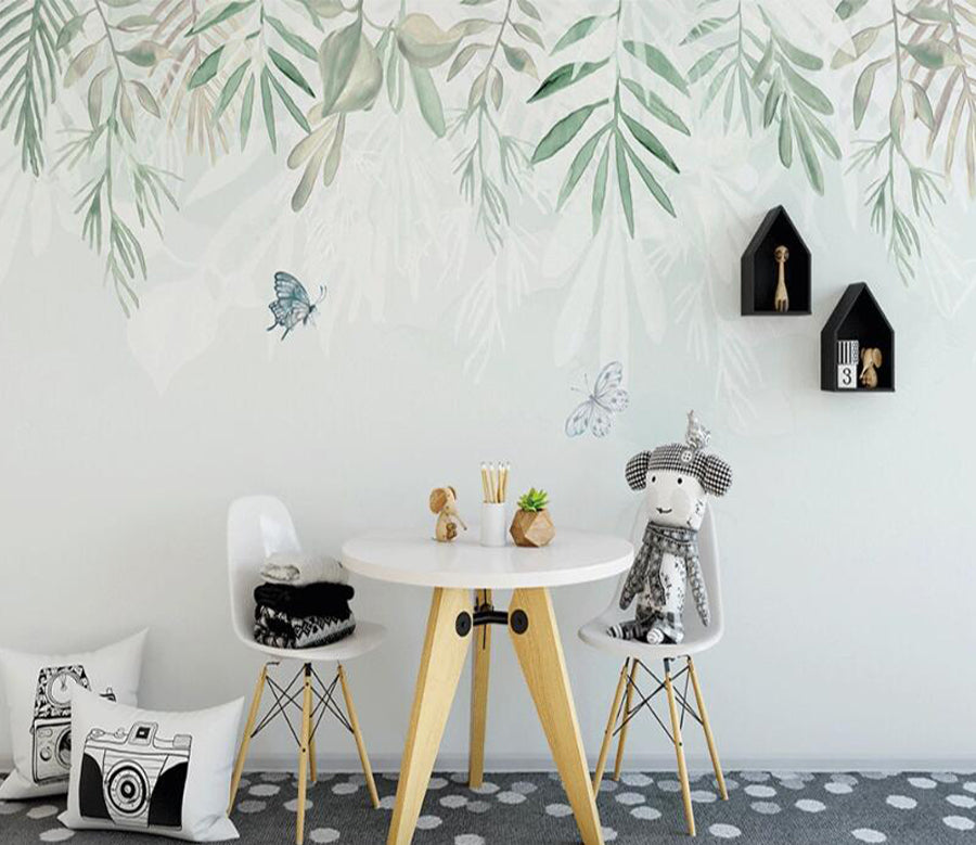 3D Bamboo Butterfly WC1708 Wall Murals