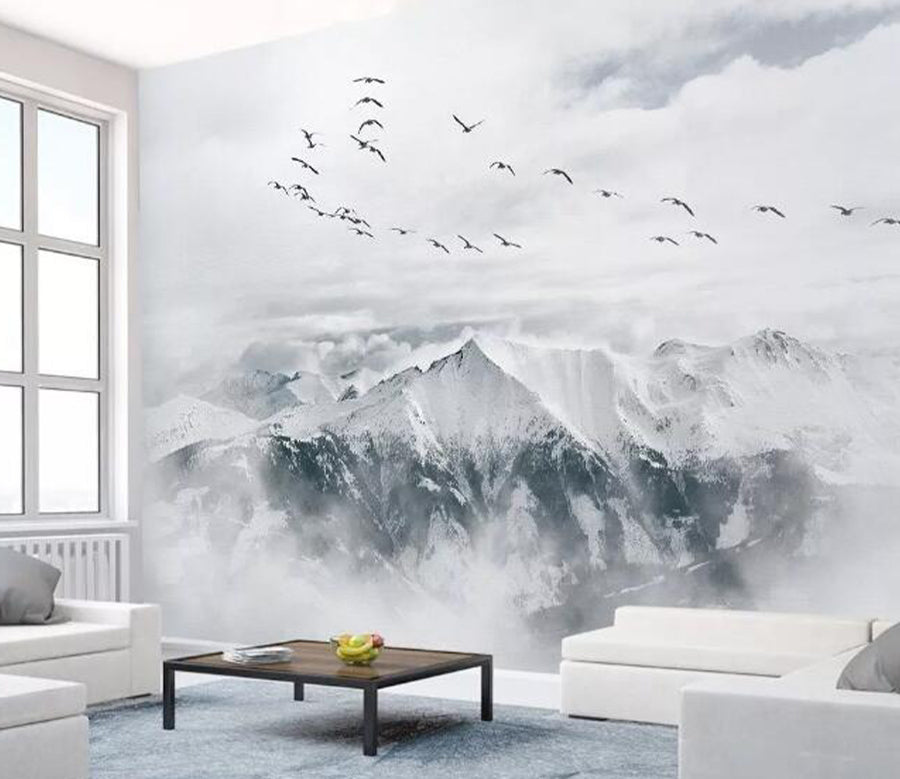 3D Foggy Mountain WG544 Wall Murals