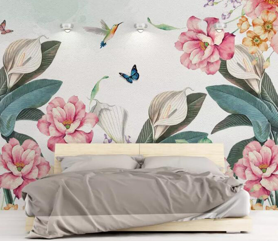 3D Lily Bird WG753 Wall Murals