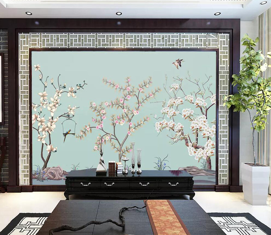 3D Stone Flower WG1245 Wall Murals