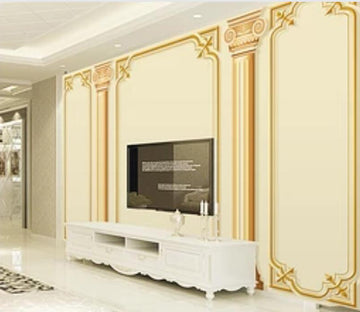 3D Golden Pattern WG1102 Wall Murals