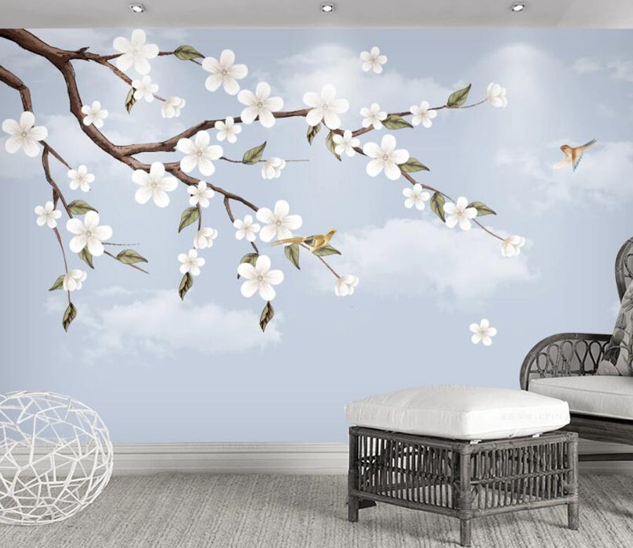 3D Cloud Flower WC1649 Wall Murals