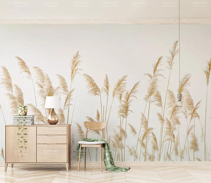 3D Reed Swaying WC1408 Wall Murals