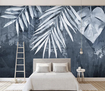 3D Bamboo Leaves WC2319 Wall Murals