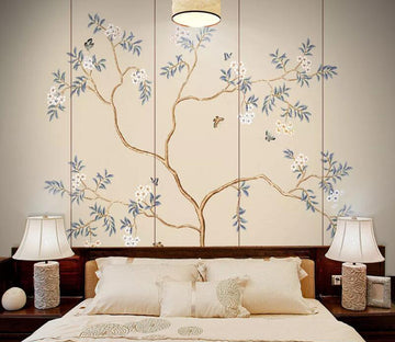 3D Flower Butterfly WC2171 Wall Murals